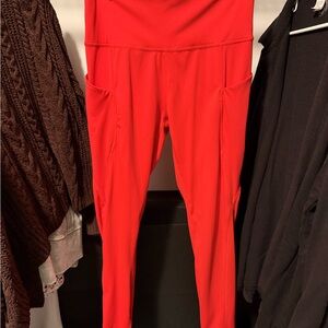 Zenana Outfitters Red Leggings